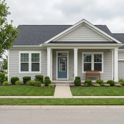 Suburban house exterior