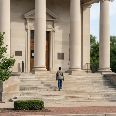 Courthouse steps